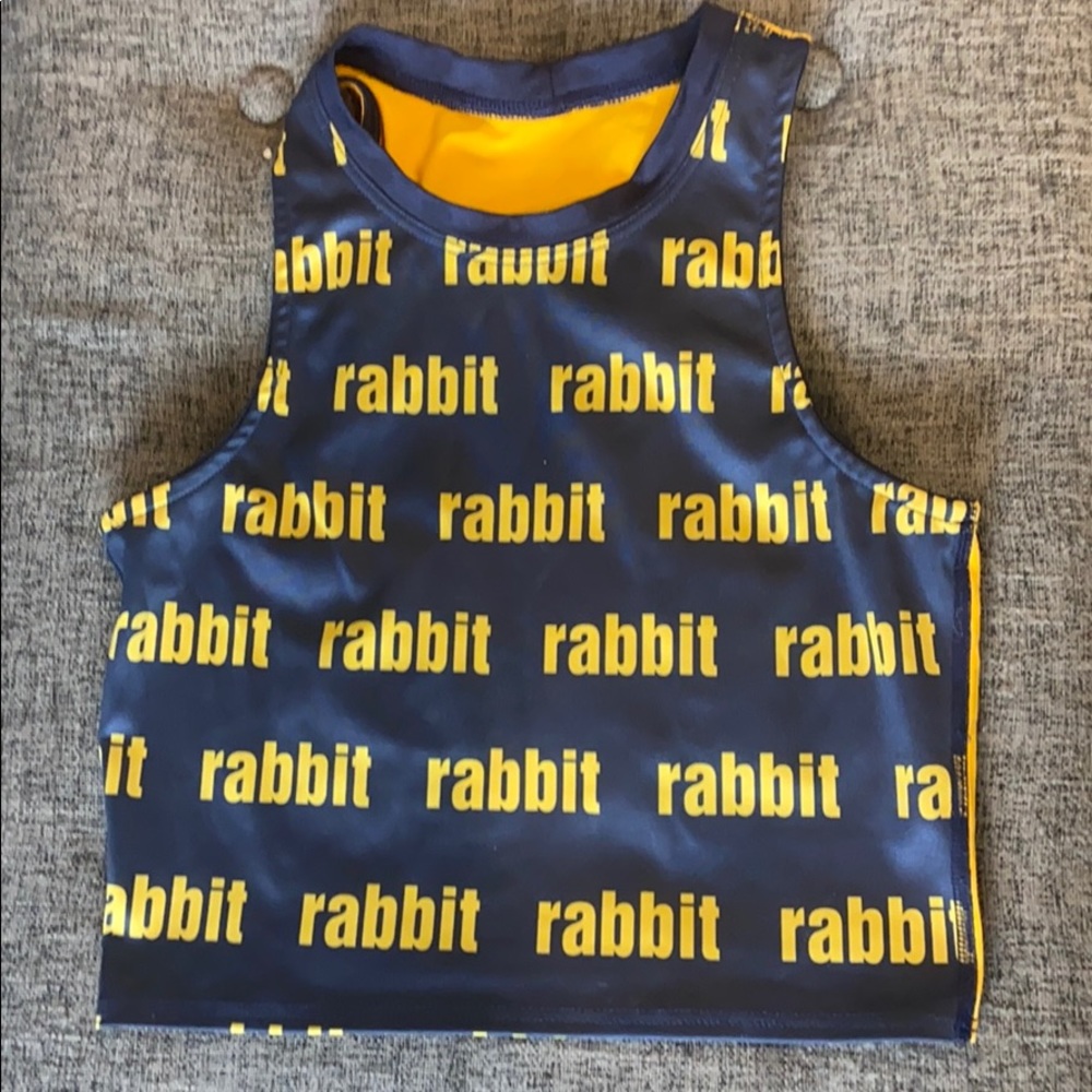 run in rabbit crop top